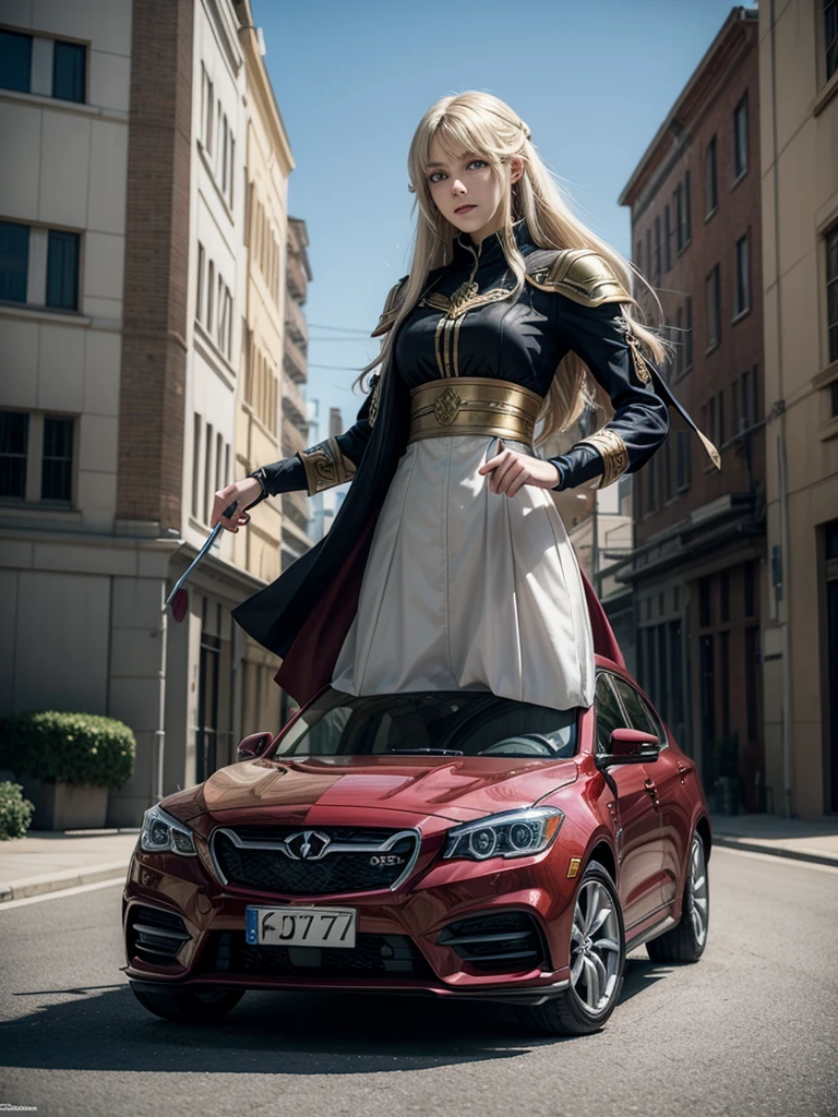 Fire emblem images where the characters race in cars with magical flows and powers