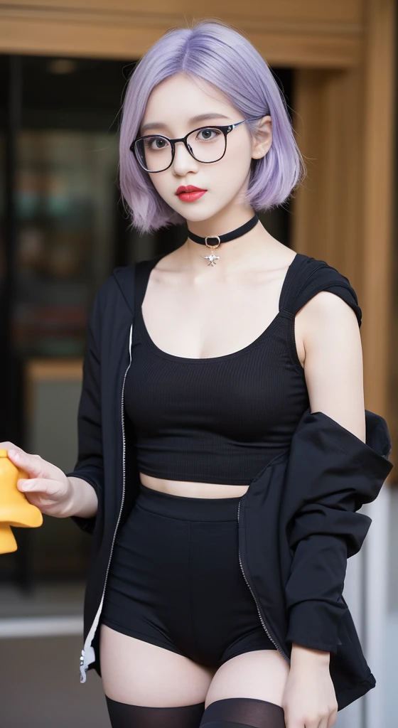 (perfection style, perfection, perfect score_9, score_8_up, score_7_up, score_6_up, score_5_up, masterpiece, 4k, 8k, highest quality, highest resolution, highest detail, highest quality, very detailed clothings, realism, realistic, photorealistic, ((the-same-person-only-from-now-on, set-up-on-the-following-description, always-the-same-look)), 1girl, 19 years old, pretty, beautiful, cute, white skin, slim, skinny, multi-colored hair, black hair, short hair, light purple eyes, cute clothings, pantyhose, black sneakers, square glasses, choker, natural make up, eyelashes, fully clothed,
Upper-body shot and angle, face focus,)

(perfection style, perfection, perfect score_9, score_8_up, score_7_up, score_6_up, score_5_up, masterpiece, 4k, 8k, highest quality, highest resolution, highest detail, highest quality, very detailed clothings, realism, realistic, photorealistic, ((the-same-person-only-from-now-on, set-up-on-the-following-description, always-the-same-look)), 1girl, 19 years old, pretty, beautiful, cute, white skin, slim, skinny, multi-colored hair, black hair, short hair, light purple eyes, cute outfit, black thighhighs, black sneakers, square glasses, choker, natural make up, eyelashes, fully clothed,
Upper-body shot and angle,)