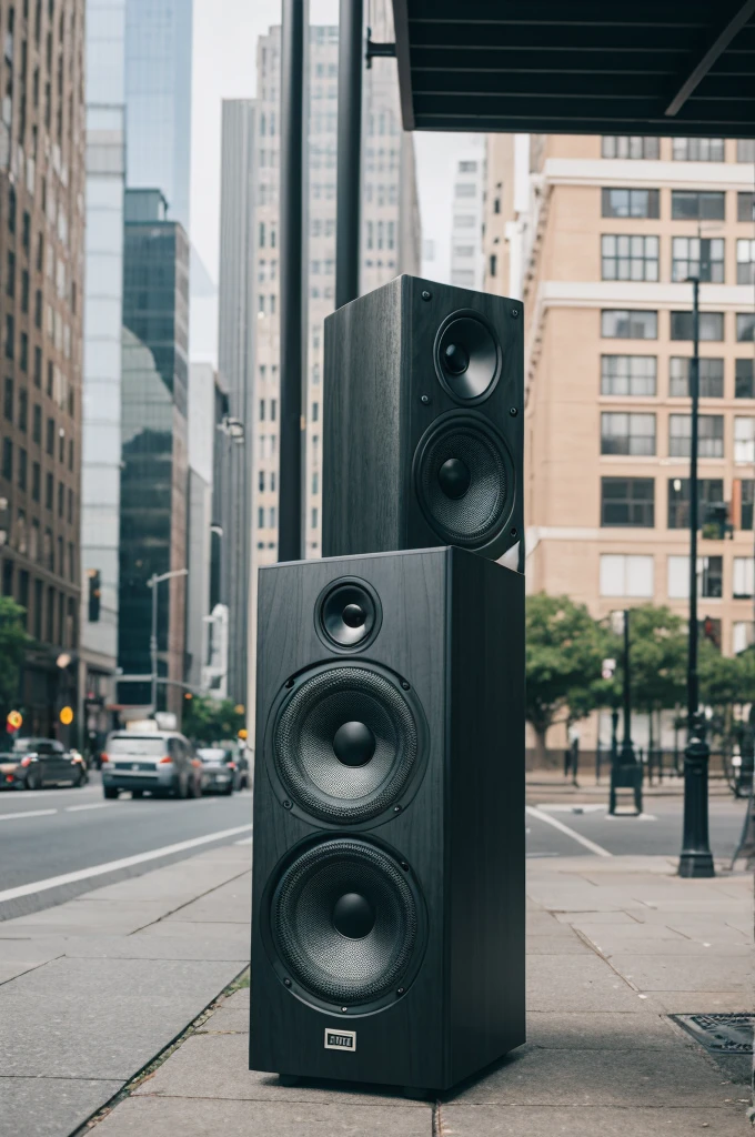 Speakers in the city