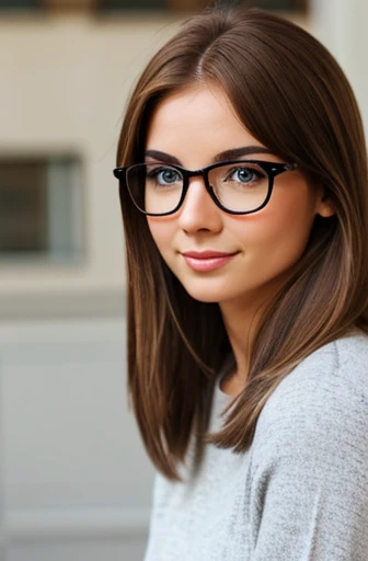 female 5'5 130 lbs hazel eyes med brown hair pale thin eye brows glasses skinny