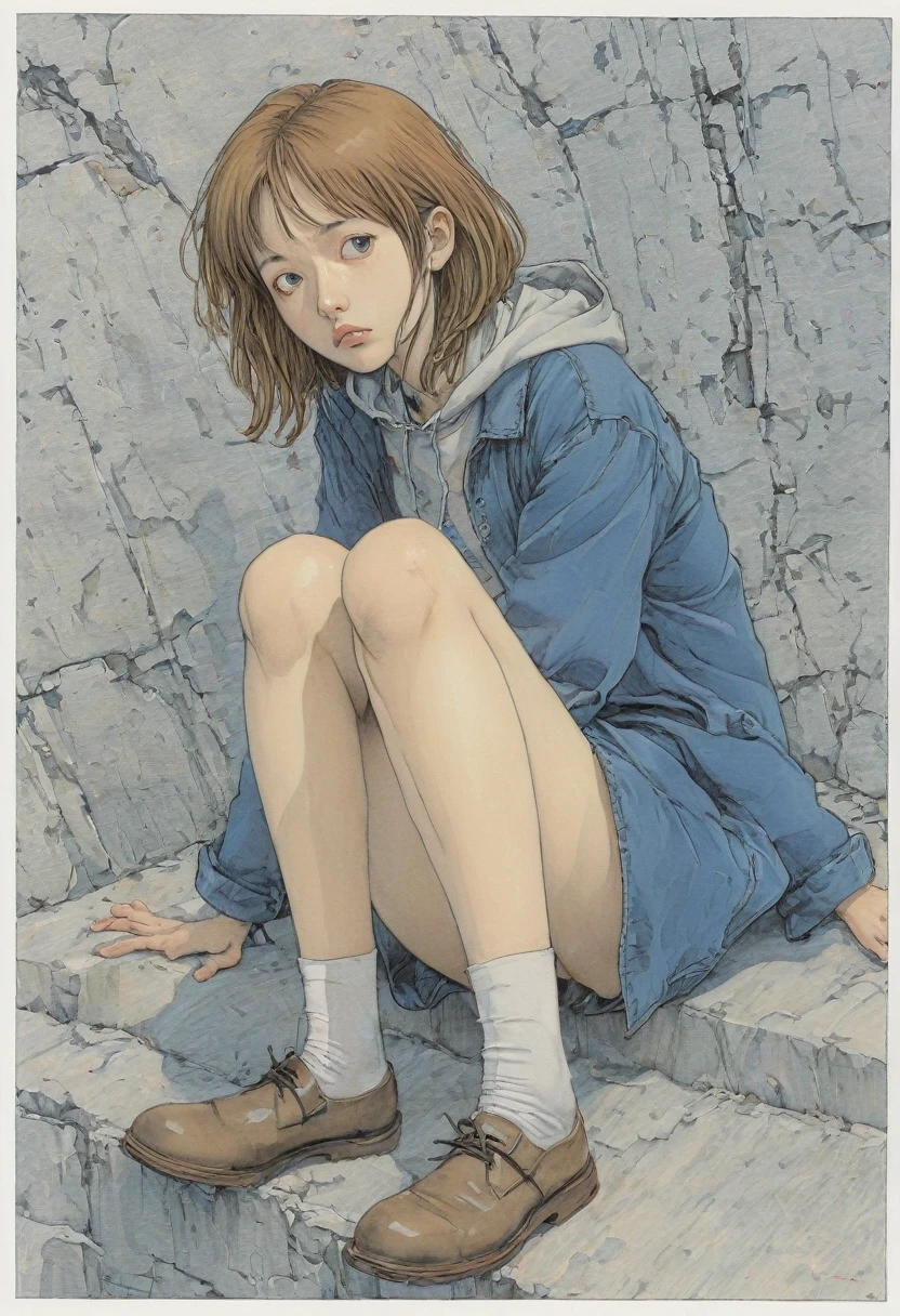 girl by Naoki Urasawa, best quality, masterpiece, Ultra high detail, 8k