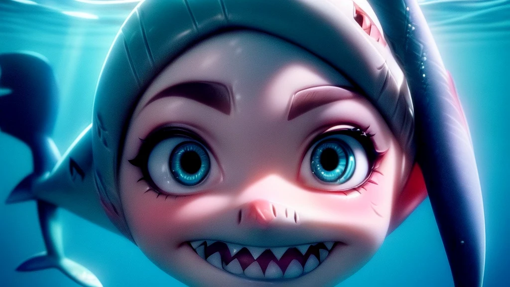 (((girl face and shark body))), full body, shark tail,jumping over a yacht,beautiful detailed eyes,beautiful detailed lips,extremely detailed face and eyes,long eyelashes,underwater scene,sunlight rays,detailed water splash,cinematic lighting,vibrant colors,dramatic composition,epic fantasy,8k,best quality,high resolution,masterpiece