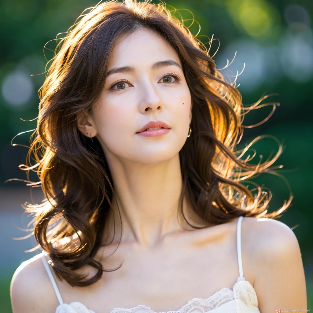 Beautiful mature woman with beautiful wavy long hair, Sexy Mature, Ultra-high resolution,(Realistic:1.4), ((Highest quality)), ((masterpiece)), (be familiar with),