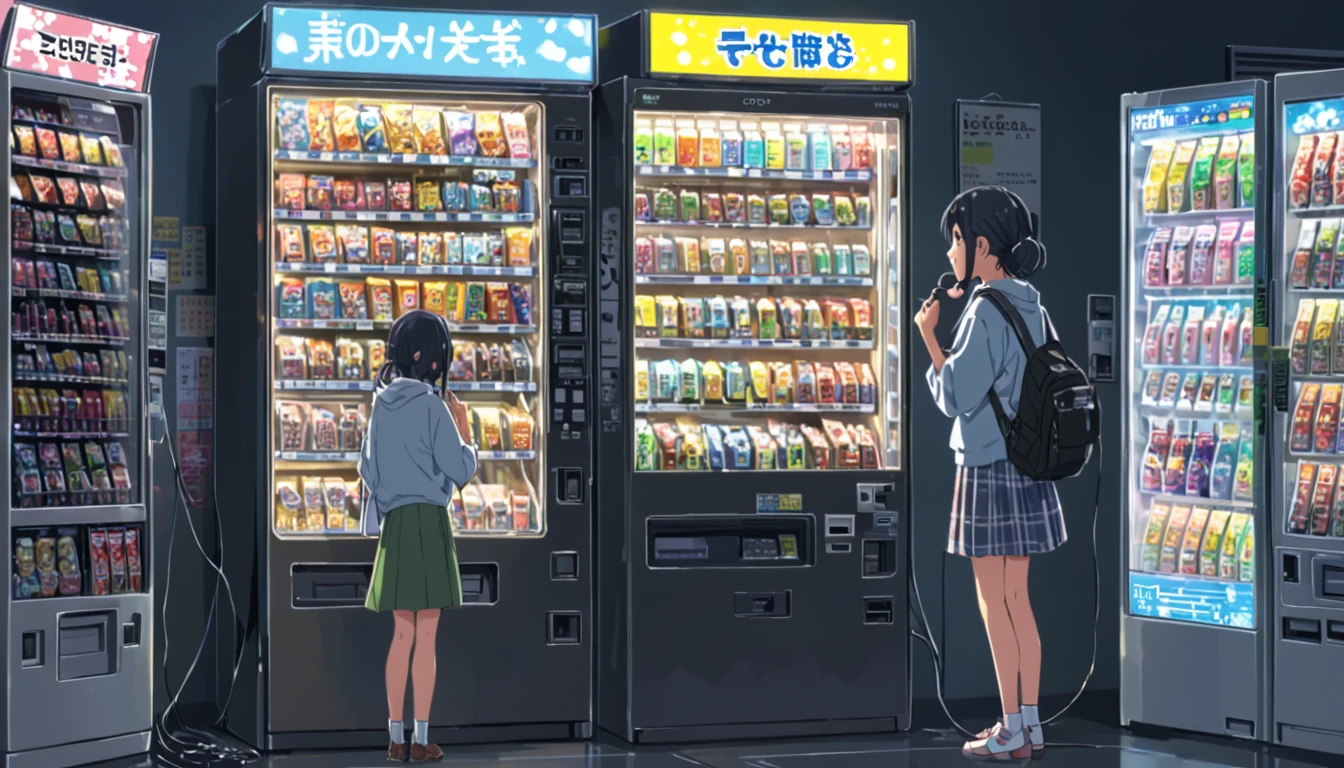 ((Anime: 1.4, Illustration)), (Masterpiece, Top Quality, Best Quality), (Ultra-Detailed, Absolutely Resolution), ((16k, HIGH RES)), ((Ikari Shinji, Earphones, Vending Machine), ( Anime: 1.4, Illustration)), (Masterpiece, Top Quality, Best Quality), (Ultra-Detailed, Absolutely Resolution). Ak {Lofi Art, Style of Laurie Greasley, Style of Makoto Shinkai, Anime Aesthetic}, BREAK {(Produces IMAGES WITH ITH INFORMATION THAN 40 Million Pixels with Cinematic-Like Detailed Textures S Hot on a Sony slur).}