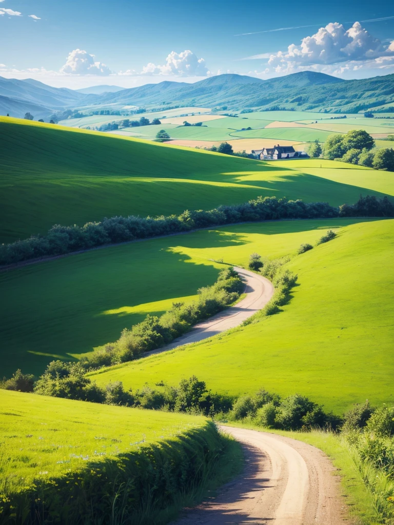 summer, countryside, No people
