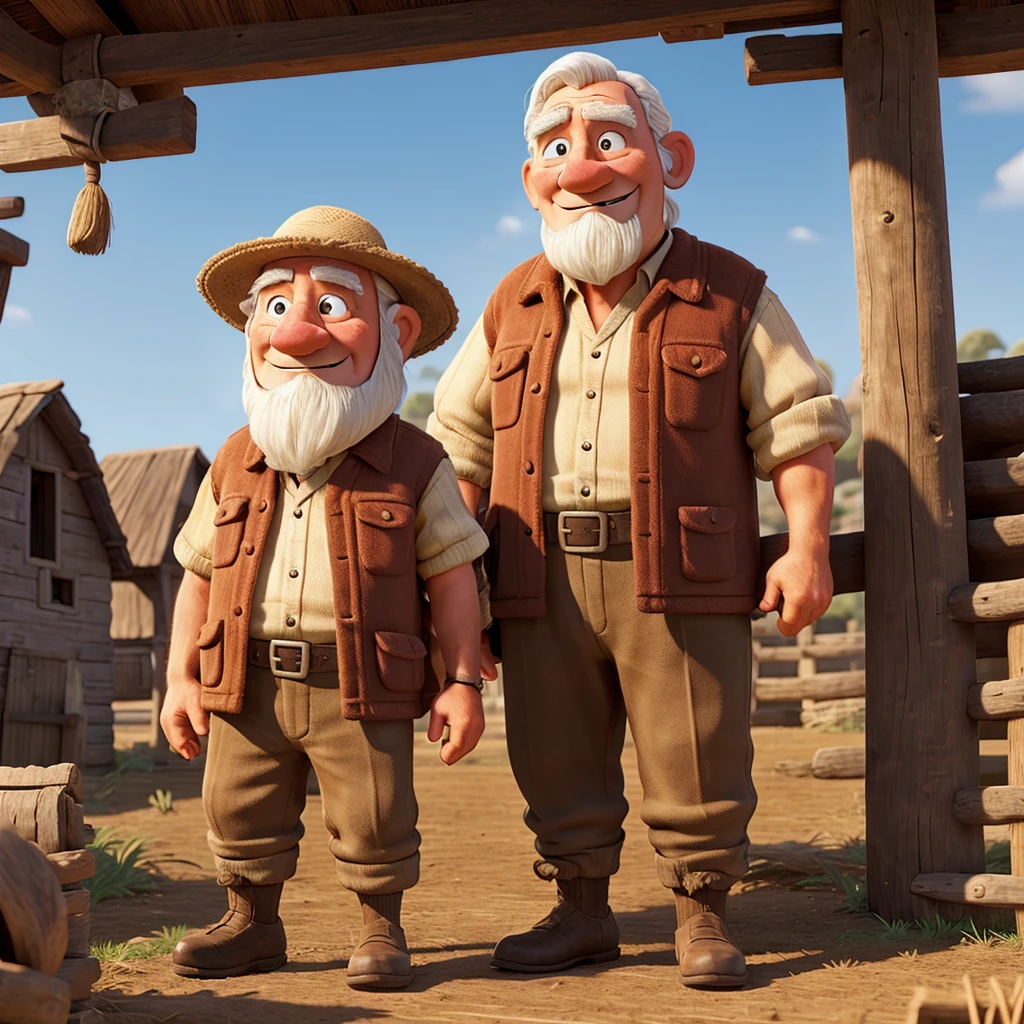 A old and strong farmer.