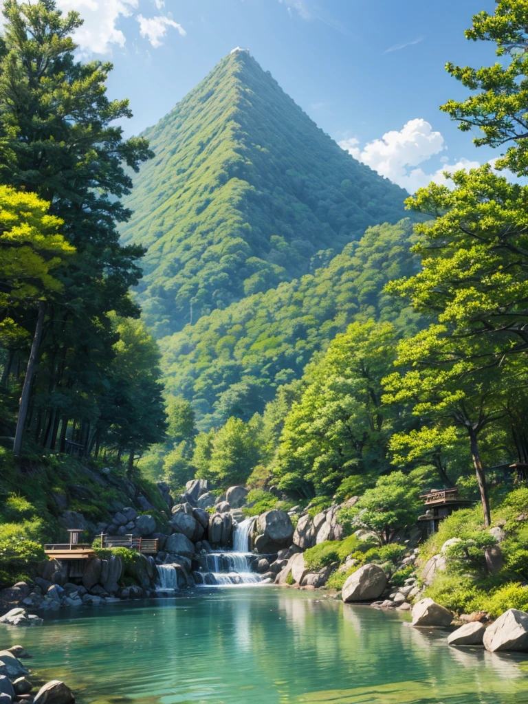 summer, Japan, landscape
