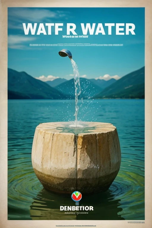 Generate a poster on topic save water