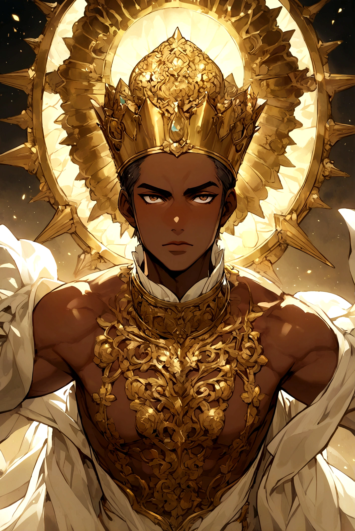 King, hansome, tan skin, glory