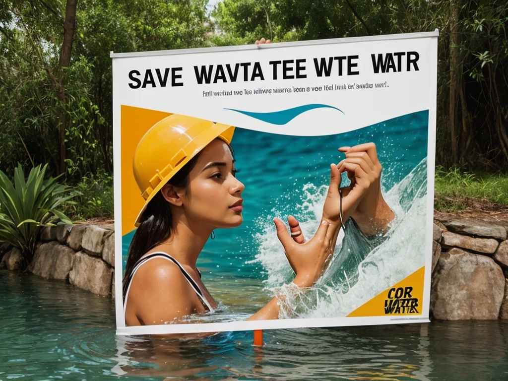 Create a poster on save Water
