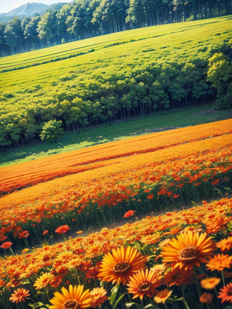summer, hot, Japan, field, null, No people