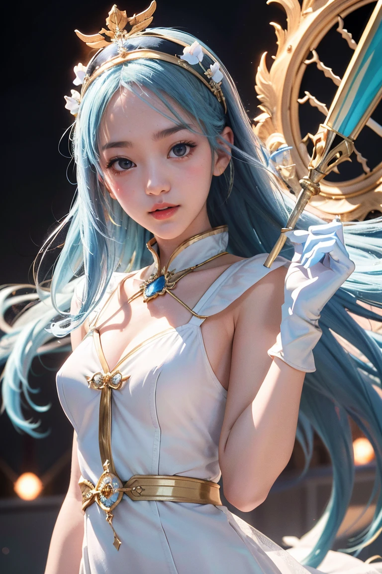 (masterpiece, best quality, extremely detailed 8k, ultra hd, ultra-detailed, highly detailed, highly realistic, ultra-realistic, photo realistic), (1girl:1.5), (detailed realistic skin), (realistic big breasts), (pink lipstick), slender abs,