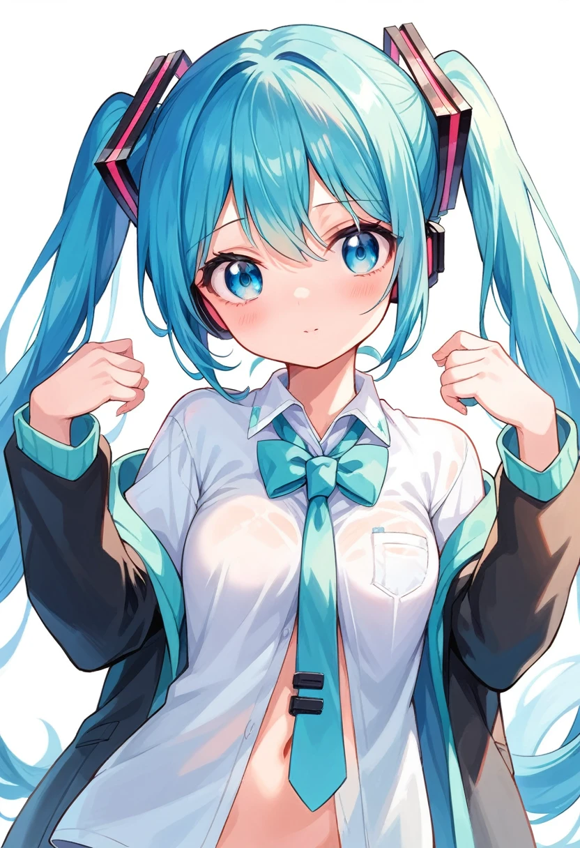 Miku Hatsune,Poor Breasts,Nursery School Clothes,smock, Body Shape,