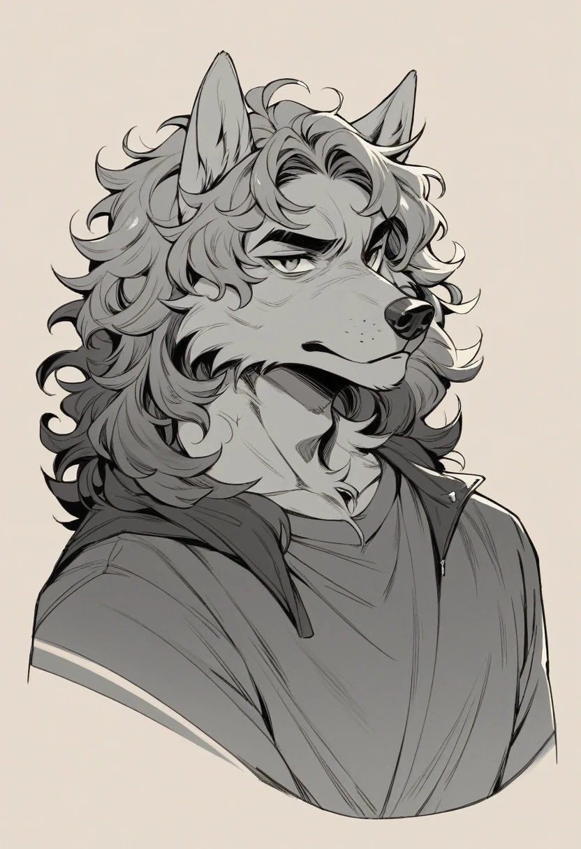 Dog brea
woman furry art deco