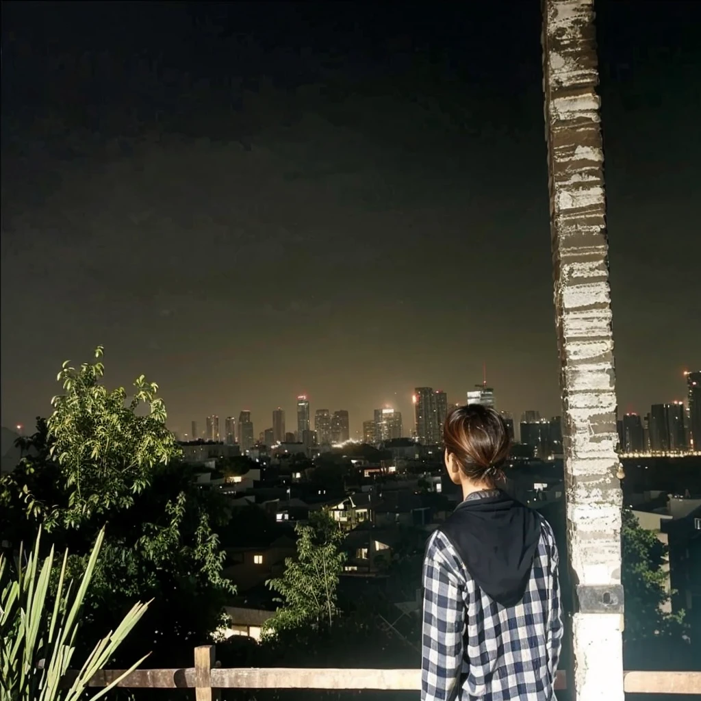 Apply the effect to the photo and beautify the scene