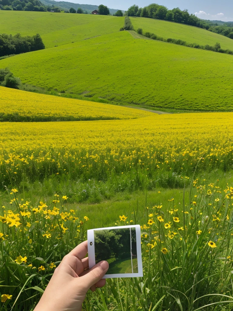 summer, countryside, hot day, field, photograph