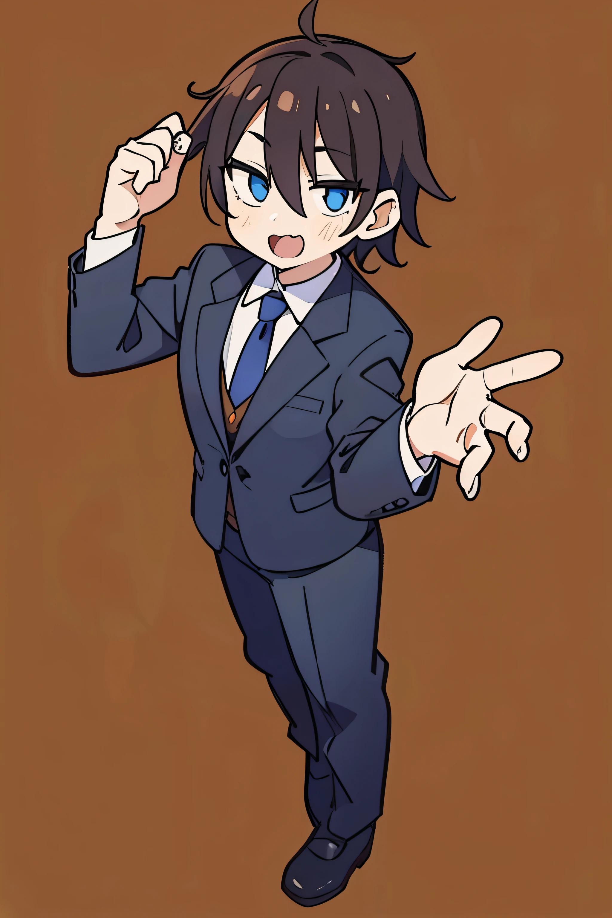 Draw all five fingers on each hand