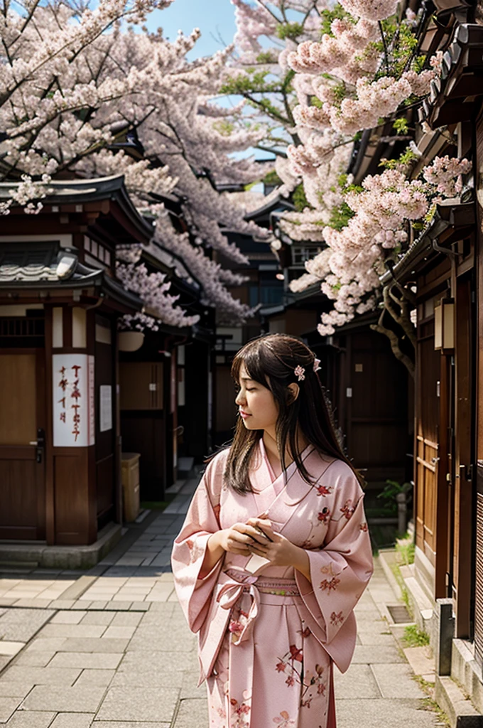 illustration of cherry blossoms in Japan