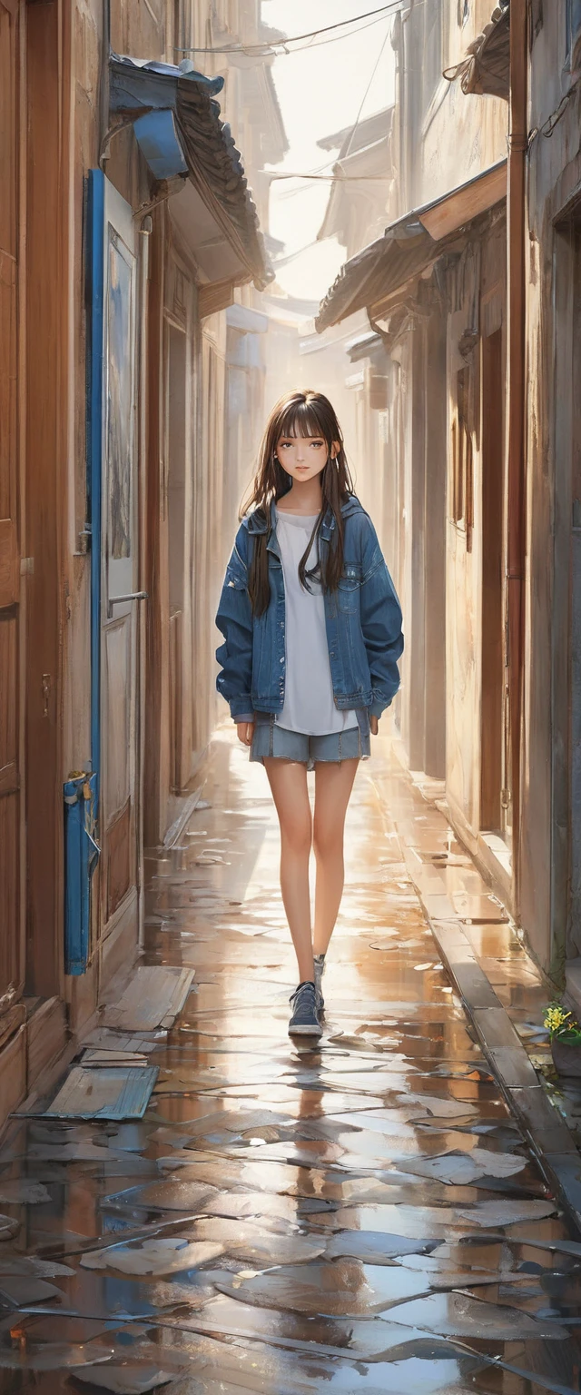 (masterpiece, Highest quality:1.2), One girl, alone,15 years old