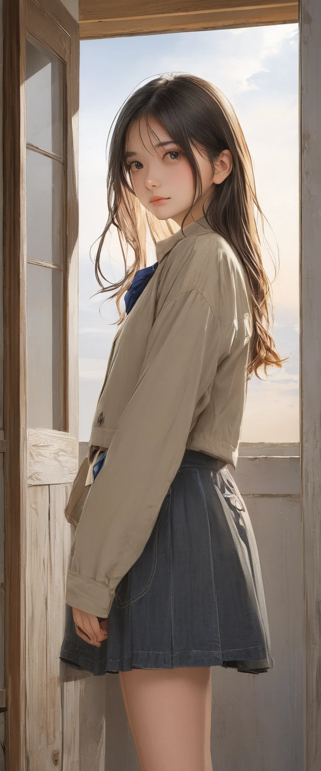 (masterpiece, Highest quality:1.2), One girl, alone,15 years old