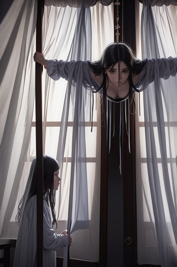 When the curtains call the time
Will we both go home alive?
It wasn't hard to realize
Love's the death of peace of mind
You're in the walls that I made with crosses and frames
Hanging upside down
For granted, in vain, I took everything
I ever cared about