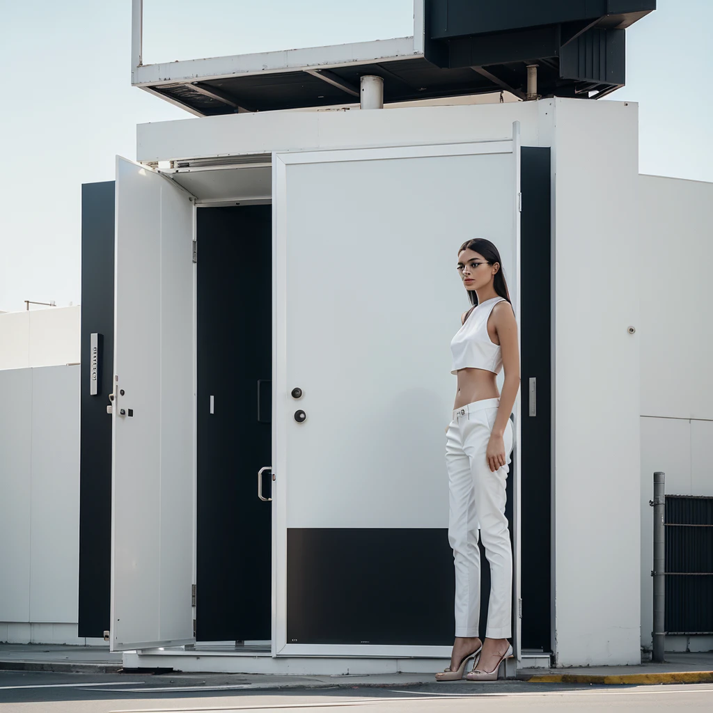 Design a billboard mockup for a luxury fashion brand featuring a minimalist aesthetic.