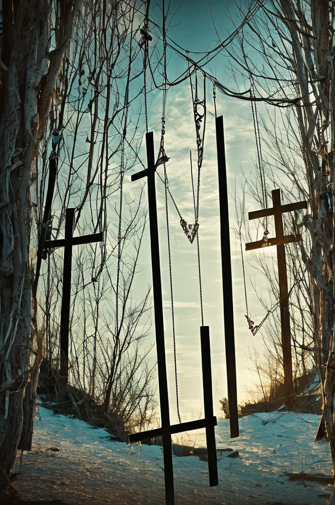 When the curtains call the time
Will we both go home alive?
It wasn't hard to realize
Love's the death of peace of mind
You're in the walls that I made with crosses and frames
Hanging upside down
For granted, in vain, I took everything
I ever cared about
