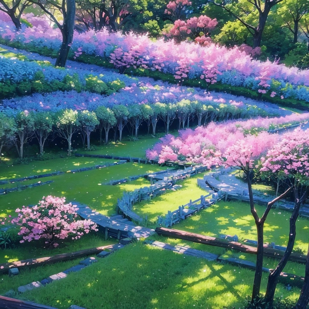 anime scene of a path through a forest with flowers and trees, animated background art, anime lush john 8k forests, animated background, anime nature, anime countryside landscape, beautiful animated landscape, Beautiful anime scene, animated landscape, Anime Beautiful Peace Scene, animated landscape concept art, animated landscape, anime nature wallpap, anime movie background, magical forest in the background
