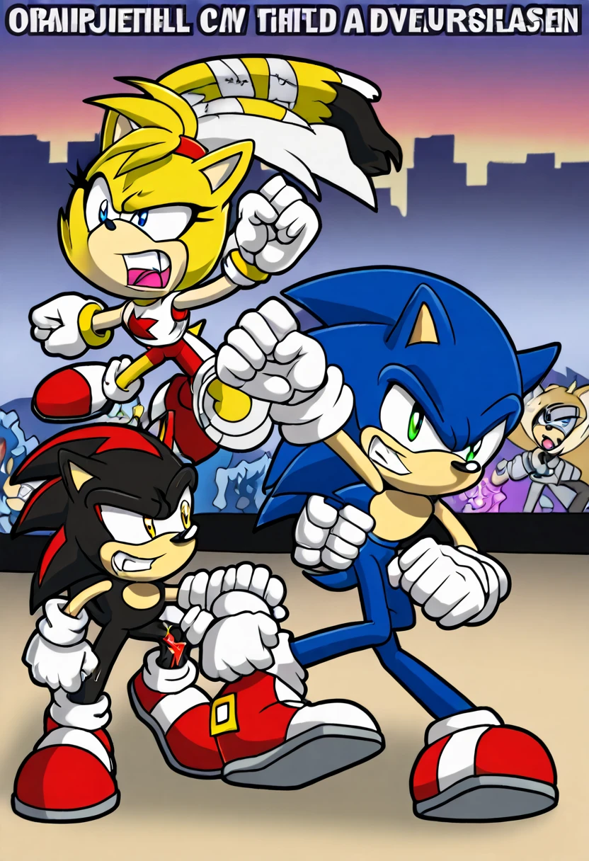 Mobian, (two characters), fight, injury, sonic, female, male