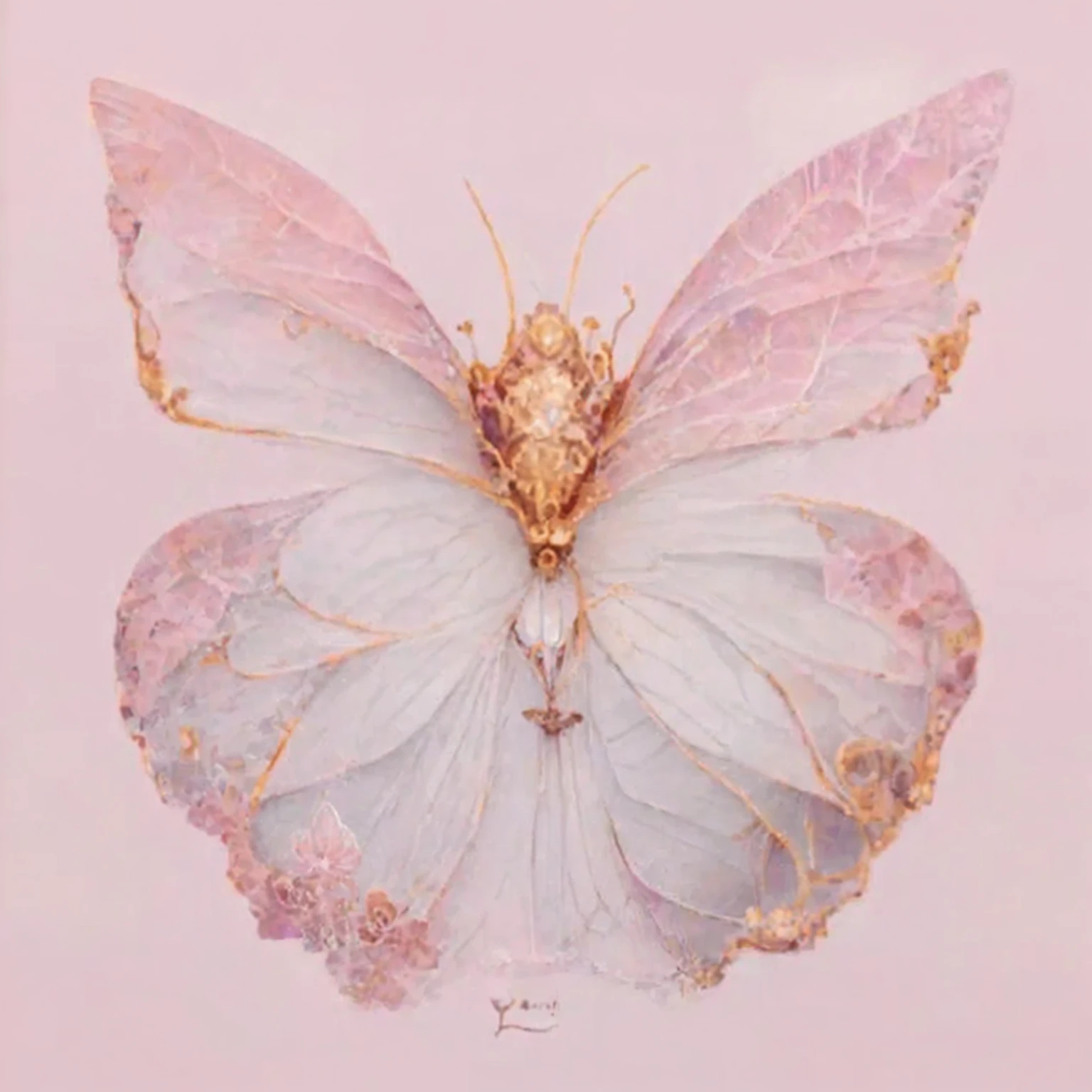 there is a Butterfly that is sitting on a glass vase, Gossamer wings, Ethereal Wings, author Kinuko Y. Technology, author:Gu An, Daniel Merriam :.1, author:Kojima Ayami, Butterfly, author:Ju Lian, Exquisite and handsome wings, author:Nil Gleyen, Daniel Merriam, Fairy Wings, Beautiful animal pearl queen
