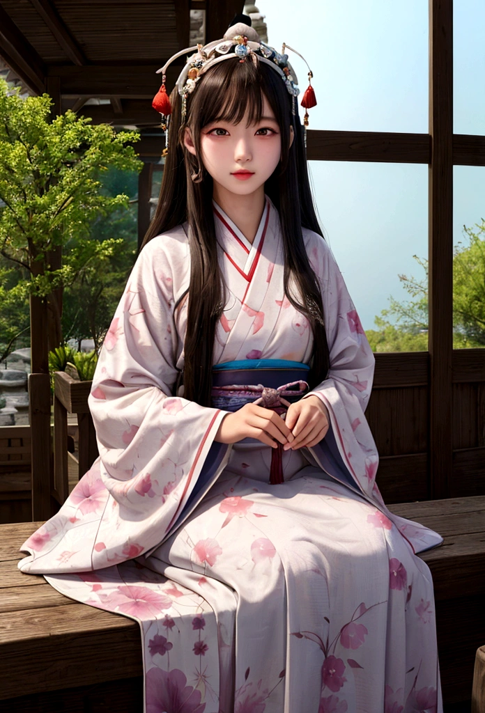 Best image quality、8K、masterpiece：1.3))、Realistic high-quality photos、Highest quality、Girl cute beautiful face、Beautiful 17 year old Japanese girl、Photos of slim models、Beautiful girl model、若いJapanese girl、Young and pretty face、Japanese girl、17-year-old female model、Beautiful model girl、The innocent look of the girl next door、A lovely and delicate face、Brown Hair、Beautiful brown eyes、Tear bags、drooping eyes、Young Body、(Finely scattered splashes of color), (figure),(((1 Girl))),(Long Hair),(rain:0.9), (Headdress: 1.4), There is an ancient palace next to the girl., Hanfu, (emphasize),  ink painting, (Spattered colors), Spattered colors, (((colorful))), (sketch: 0.8), Tabletop, Highest quality, Beautifully drawn, verydetailedな,(Noise Reduction:0.6),[Splash Ink],((Ink Refraction)), (美しくdetailedな空),moon,very,detailed,(Tabletop, Highest quality, verydetailedな)
