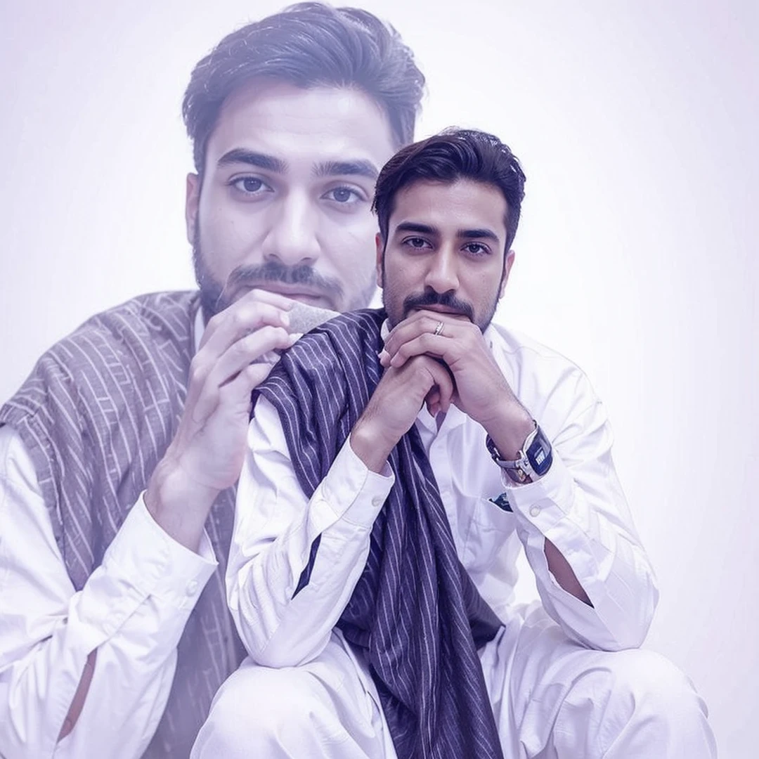 A photo of a handsome boy named Ismail next to the Iranian flag 