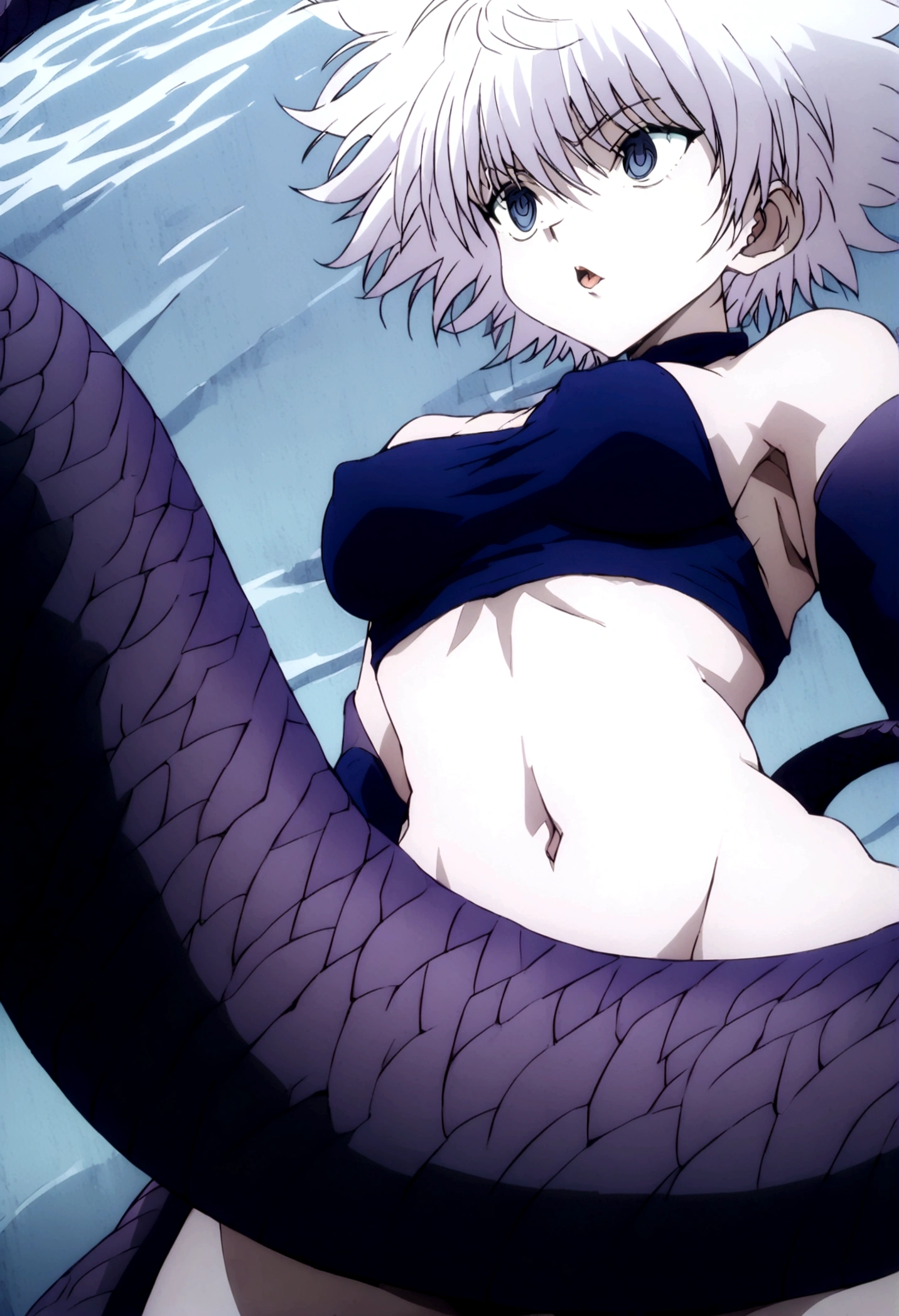 killua ahegao crop top lamia body