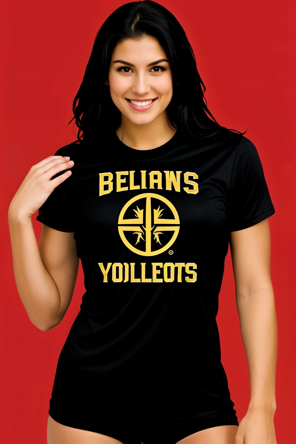 believe me a volleyball t-shirt design for a team called Spartans, we could incorporate elements that reflect the strength and history of the Spartans. Let your main color be red, black and gold secondary