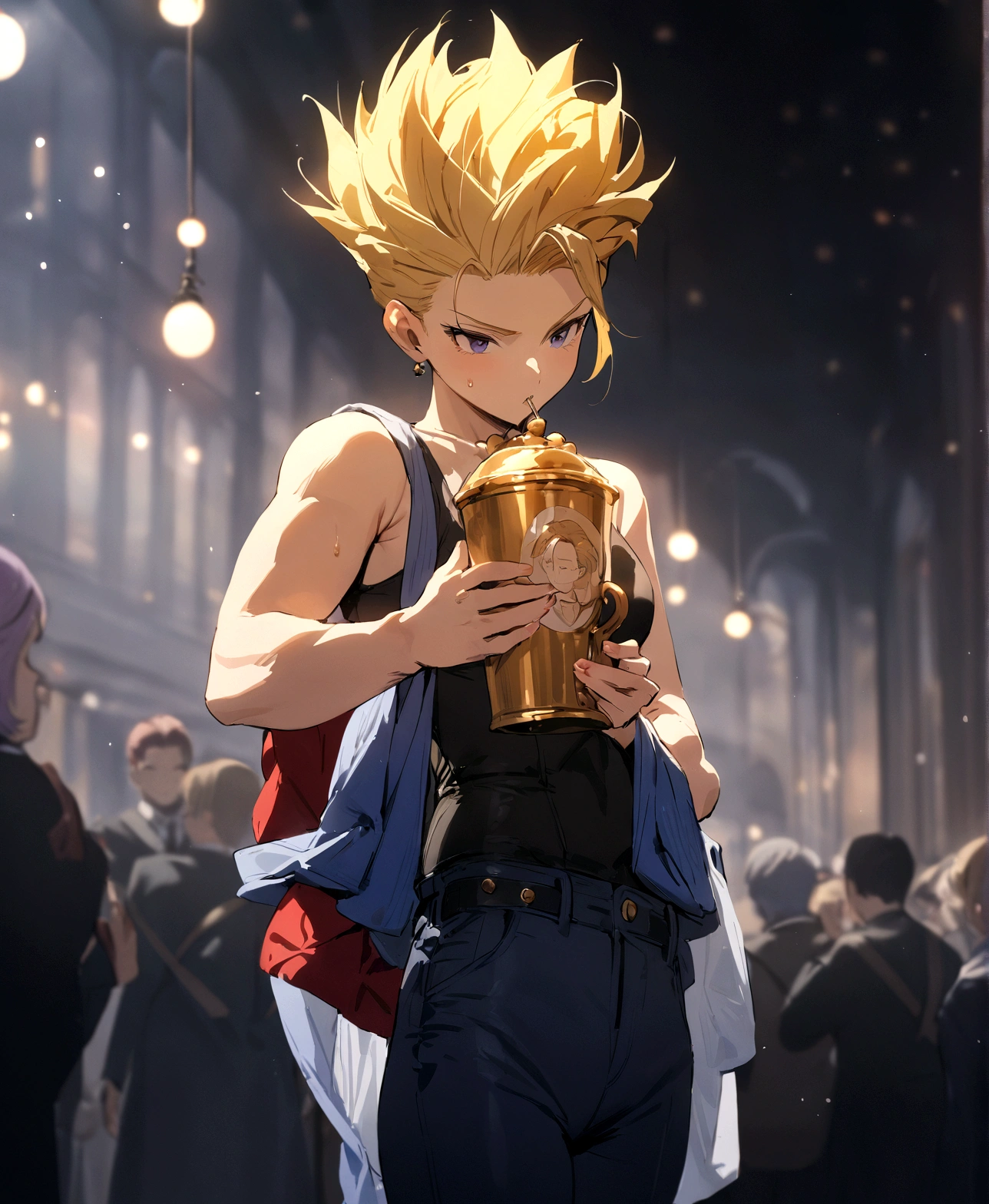 Masterpiece, Best Quality, 1 chico, Trunks
