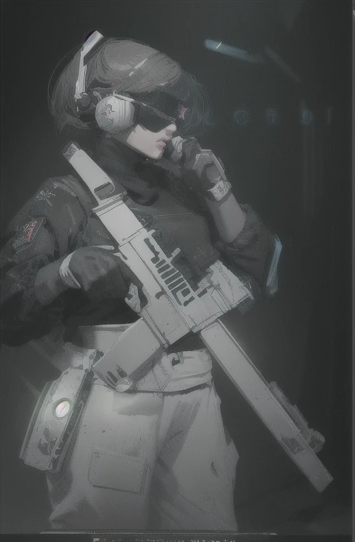 ((The best quality)), ((Masterpiece)), (Very detailed:1.3), ..............3D, beautiful (Cyberpunk:1.3) hacker woman, short hairstyle,short hair, Return to viewer, Thick hair, Operating computer terminal, head mounted display, computer server, LCD screen, fiber optic cable, Company logo, HDR (High Dymanic Range), ray tracing, NVIDIA RTX, super resolution, Unreal 5, Subsoil Scatter, PBR texture, Post-processing, Anisotropic filtering, depth of field, maximum sharpness and sharpness, Multilayer textures, Albedo y Highlight Maps, Surface shading, Accurate simulation of light-material interactions, perfect proportions, octane rendering, duotone lighting, Low ISO, white balance, rule of thirds, wide opening, 8K RAW, efficient sub-pixels, sub-pixel convolution, glow particles, dynamic  pose