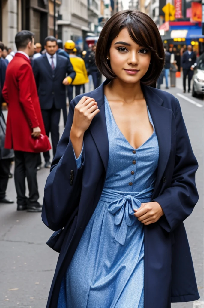 A man dressed as a woman.