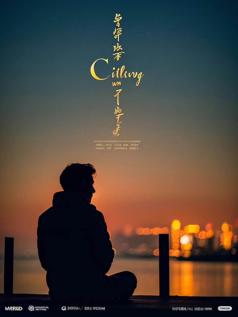 **poster film "Twilight Melody"**
*Background Image:*
- Big busy city with dim city lights at night.
- The evening sky glows orange and red, with silhouettes of urban buildings.
*Main Elements:*
- **maya**: Young woman with a warm smile, standing on the beach with the sea breeze caressing her hair.
- **rama**: A mysterious man with a deep gaze, sitting alone in a cafe with a cup of coffee in front of him.
*writing:*
- **Movie title**: "Twilight Melody" (written in elegant and striking letters in the center of the poster).
- **Tagline**: "When fate brings different notes together..."
- **Additional Details**: "A story about searching, lose, and hope."
- **coming soon**: At the bottom of the poster, writing "coming soon" to indicate that the film is releasing soon.
*Poster Aesthetics:*
- Warm colors that create a romantic and dramatic feel.
- Foto maya dan rama yang menggambarkan kedalaman emosi dan keintiman antara karakter-karakter utama.
*Style and Finishing Touches:*
- Minimalist design but attracts attention, with a focus on love stories and the search for the meaning of life.
- A poetic touch in writing the tagline to strengthen the film's theme.
**Note:** I can't create a direct visual image here, but this description can help you in creating a visual poster visually.