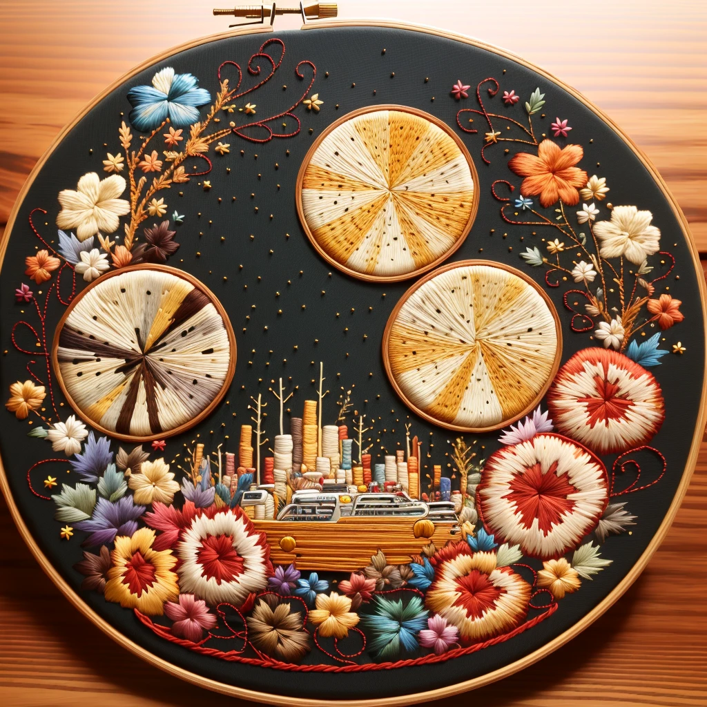 tmasterpiece,quality, cuocuoxiu, punch needle embroidery, scenecy, without humans, sewing machine, Traditional media, Emotional, and harmonious, The is very detailed, High budget, bokeh, Cinemascope, epic,ornate backdrop,