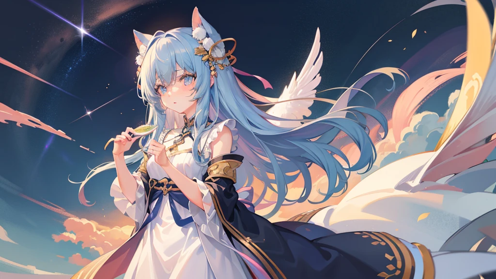 最high quality、high quality、女god、A clear and pretty face、Heaven, Sanctuary, Paradise、ギリシャのgod々、Heavenly Grassland、Long dress、god々Shi、god秘的な、雲の中にギリシャのgod殿、You can see the sea of clouds
