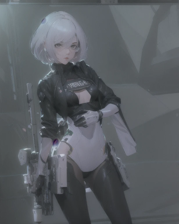 ((The best quality)), ((Masterpiece)), (Very detailed:1.3), ..............3D, beautiful (Cyberpunk:1.3) hacker woman, short hairstyle,short hair, Return to viewer, Thick hair, Operating computer terminal, head mounted display, computer server, LCD screen, fiber optic cable, Company logo, HDR (High Dymanic Range), ray tracing, NVIDIA RTX, super resolution, Unreal 5, Subsoil Scatter, PBR texture, Post-processing, Anisotropic filtering, depth of field, maximum sharpness and sharpness, Multilayer textures, Albedo y Highlight Maps, Surface shading, Accurate simulation of light-material interactions, perfect proportions, octane rendering, duotone lighting, Low ISO, white balance, rule of thirds, wide opening, 8K RAW, efficient sub-pixels, sub-pixel convolution, glow particles, dynamic pose