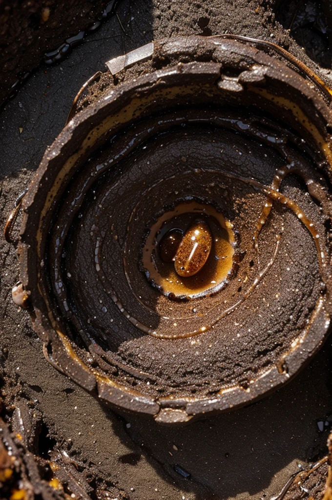 Meliponini is black, forms colonies in its nest and produces propolis