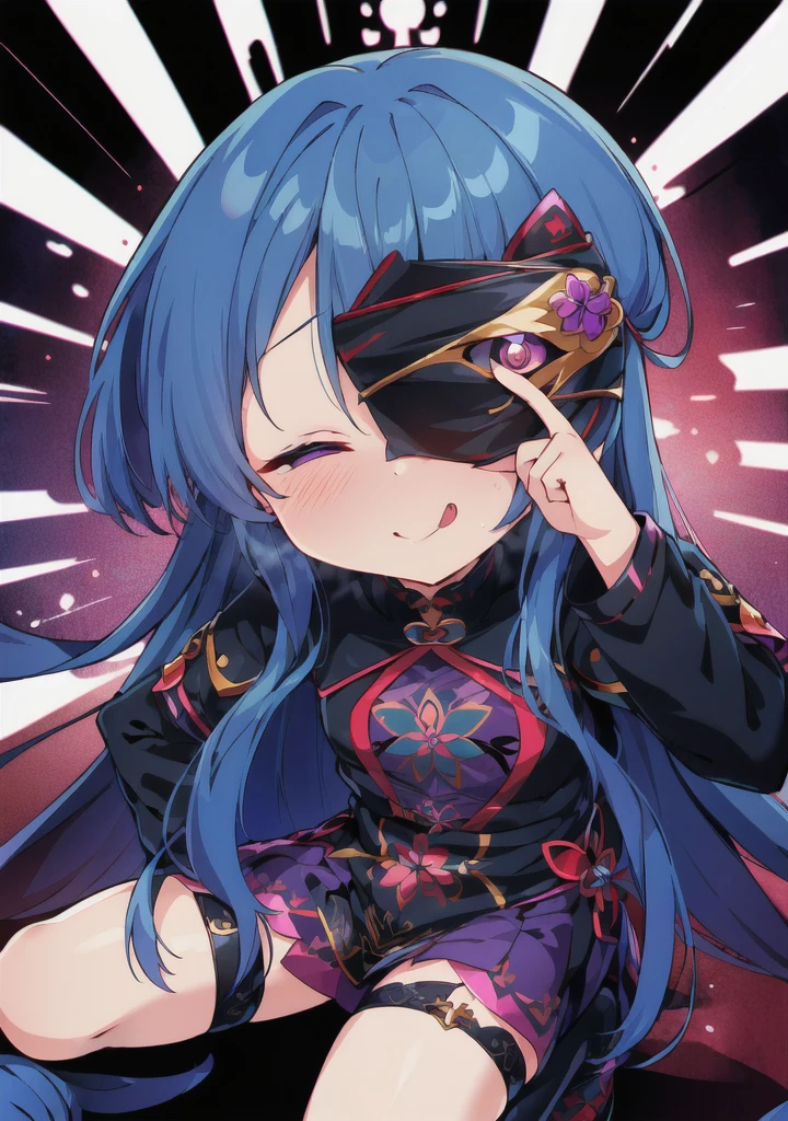 (((Characteristic clothing))),(((high quality))),Unshaven, Cloudy eyes,Anime Style,Long Tongue,Sticking out tongue,Obscene lines,Fallen into evil,Sexual,clumsy smile,((Unshavenの髪)),((((Long hair that covers the eyes)))),transformation,Long Hair