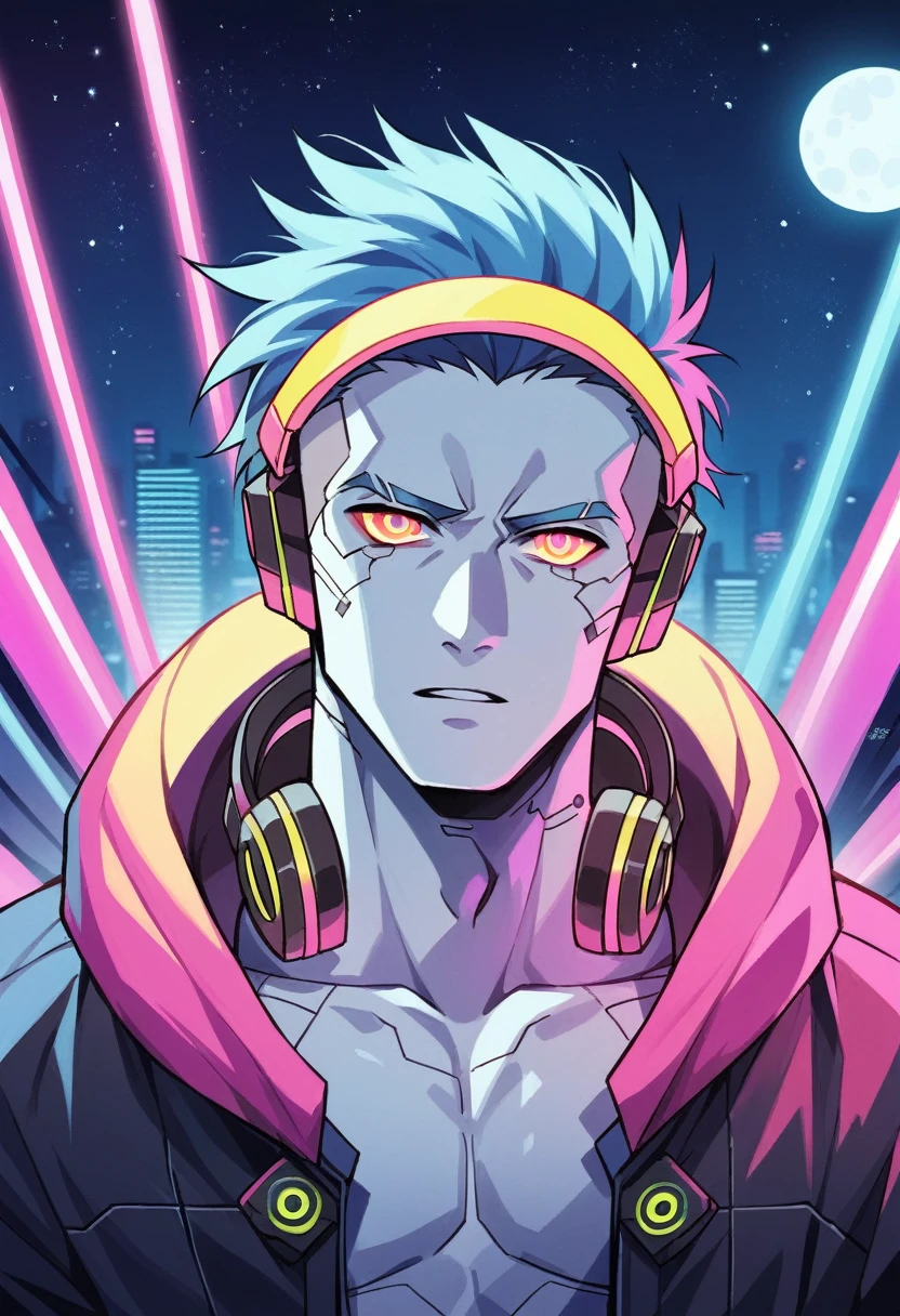 masterpiece, Best quality, 1 man, adult, mature, tall muscular guy, Dark theme, magic circle, bubble, the rainbow, under the water, Reflected mirror, floating piece of glass, Rainbow Light, The bubble is spinning, the wind is spinning, Polar Lights, Fantastic landscapes, Starlight around the character, (upper body)