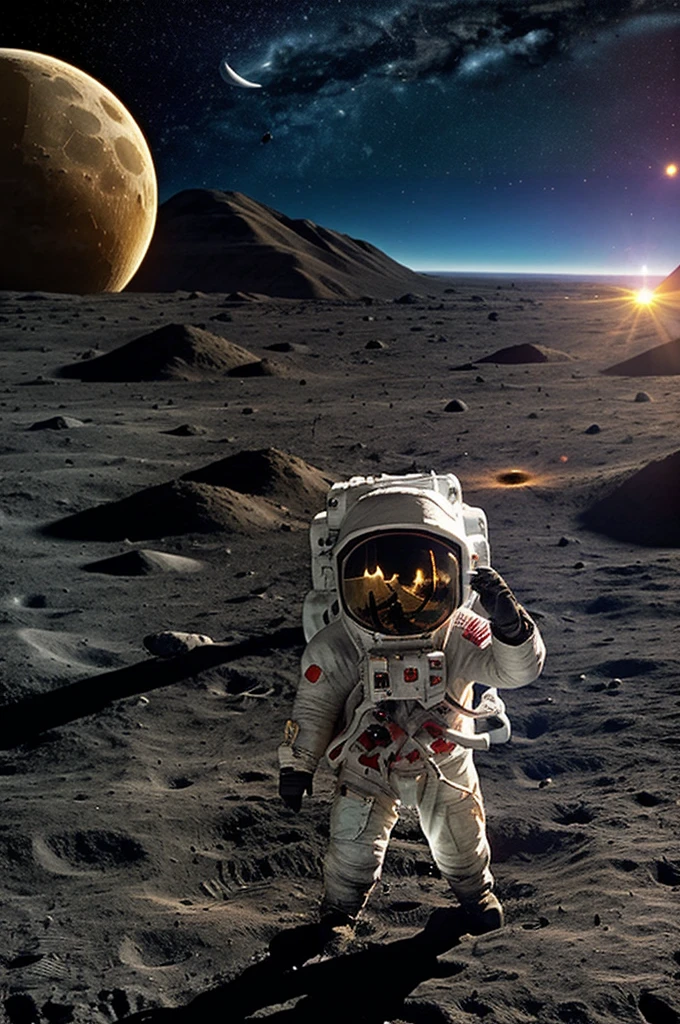 go to the moon Want to meet aliens, spaceships, asteroids, see the planet earth and the sun in 3D?