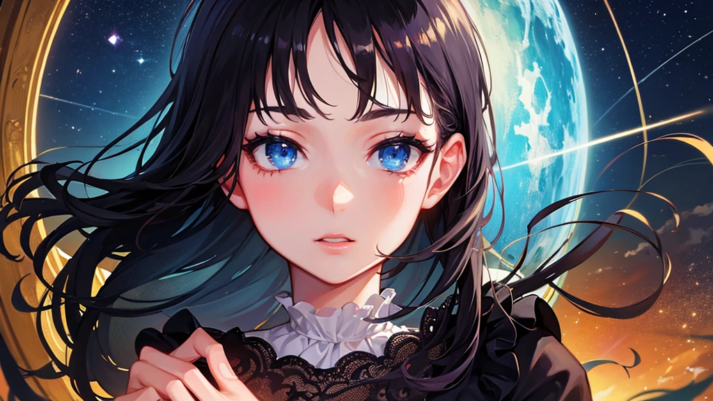 ((Highest quality)), ((masterpiece)), (detailed),(Perfect Face),LoFi Night Sky