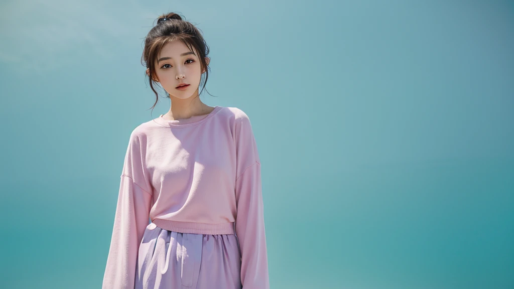 pastel colour、Background only、Gradation、1 female