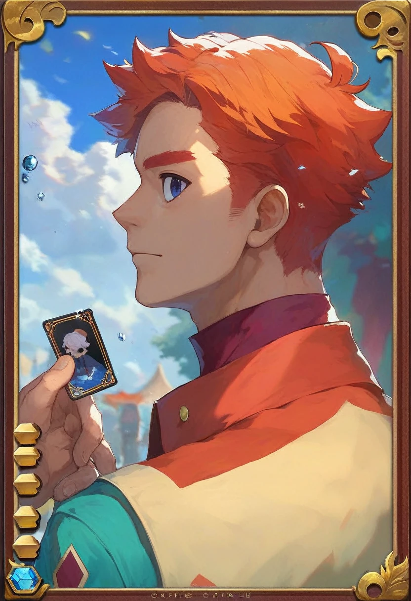 Furina, portrait, Collectible card, profile picture 1024px, official work of art, Come on Yatate, inspired by Okumura Masanobu, close-up of a man, 👀 :8, Key anime art