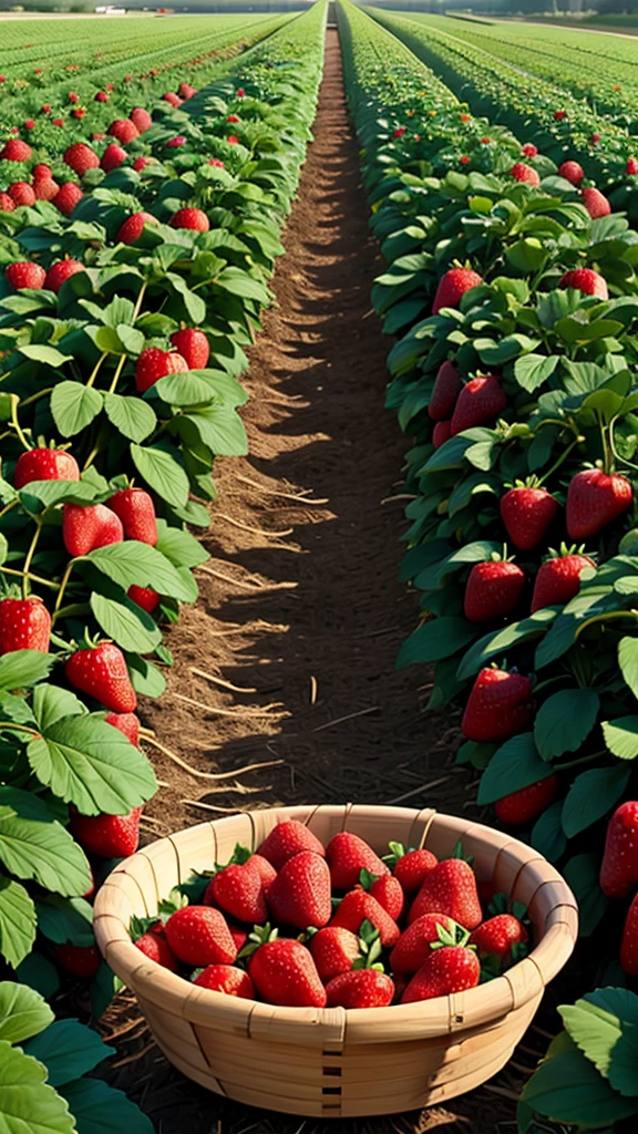America grows strawberries.