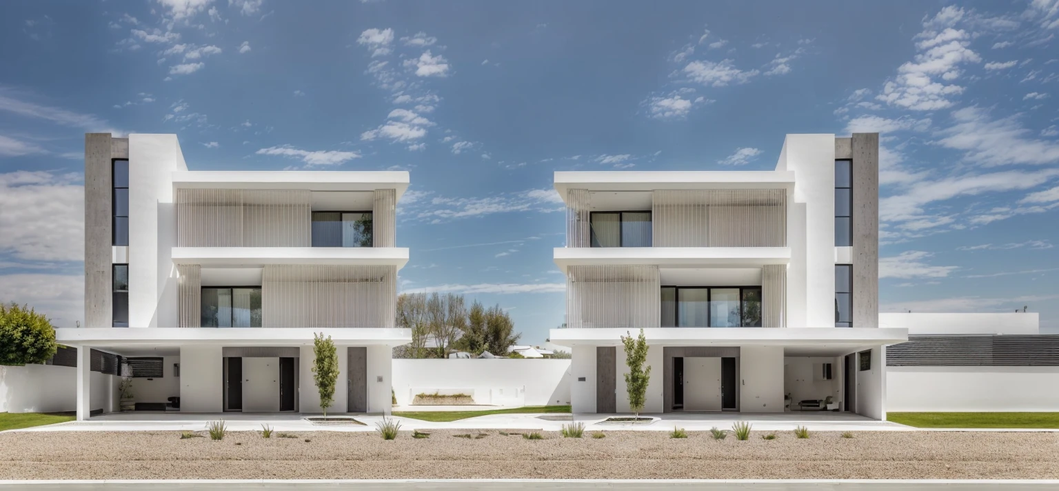 ((1 modern house like the egg format)), main material by ((white wall)), 1 large courtyard, 1 road passes in front of the house, (((Les MURS VERTICAUX étaient recouverts de couleur blanche))), (Photo brute, real, best quality, head of'artwork:1.2), avoir l'modern and minimalist look, 1 route devant la maison, dynamic lighting:1.3, (hyper realistic, photo-realistic:1.2), High quality, (dark lighting:1.2), perfect lighting, archquotidiennement, no'humain